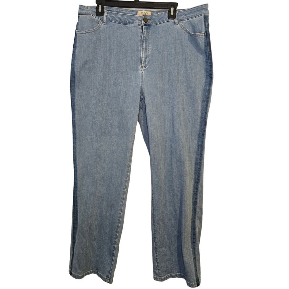 LOGO by Lori Goldstein Blue Boyfriend Jeans